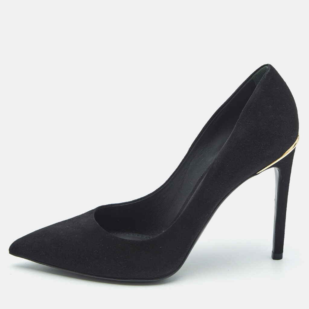 Louis Vuitton Black Suede Pointed Toe Pumps Size 37.5 Louis Vuitton Black Suede Pointed Toe Pumps Size 37.5