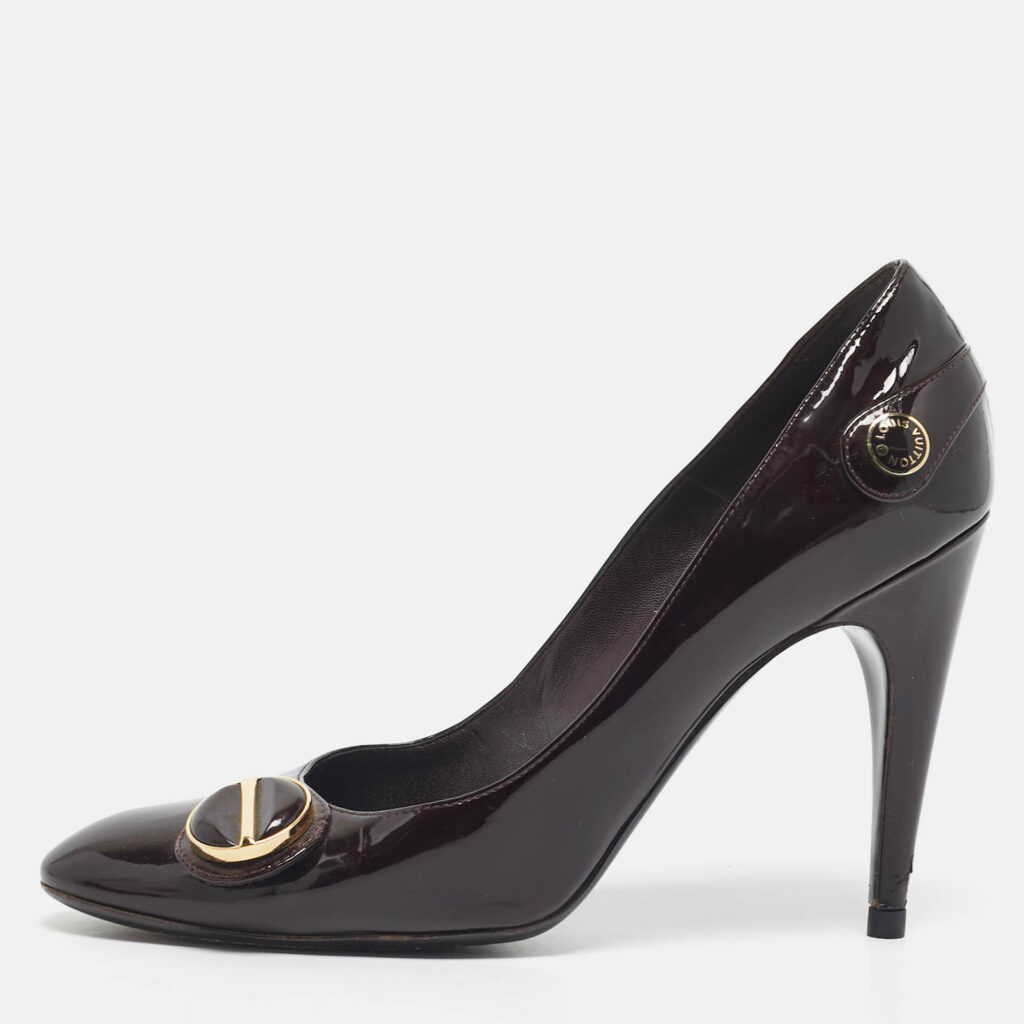 Louis Vuitton Burgundy Patent Leather Sloane Pumps Size 39 Louis Vuitton Burgundy Patent Leather Sloane Pumps Size 39