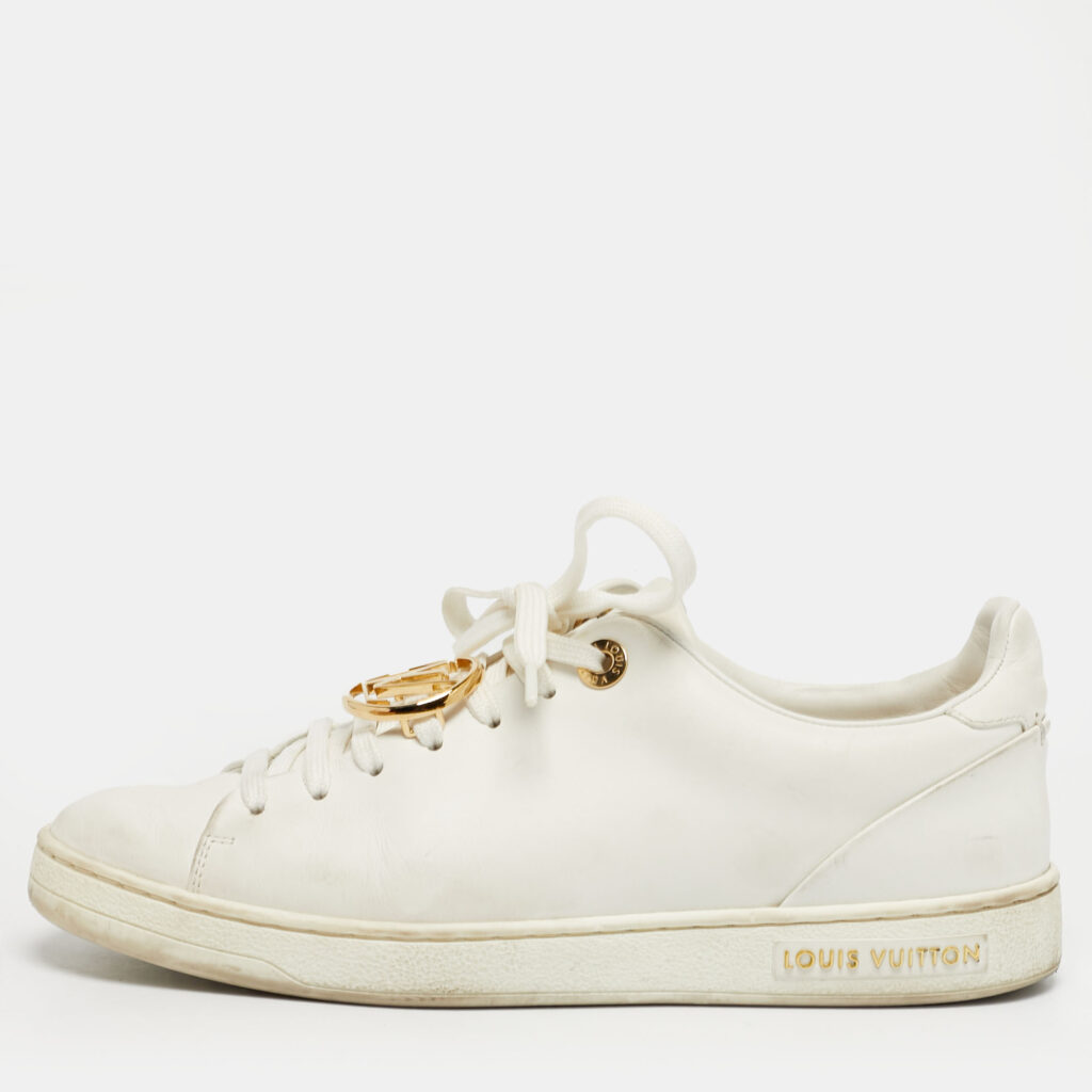 Louis Vuitton White Leather Frontrow Lace Up Sneakers Size 36 Louis Vuitton White Leather Frontrow Lace Up Sneakers Size 36