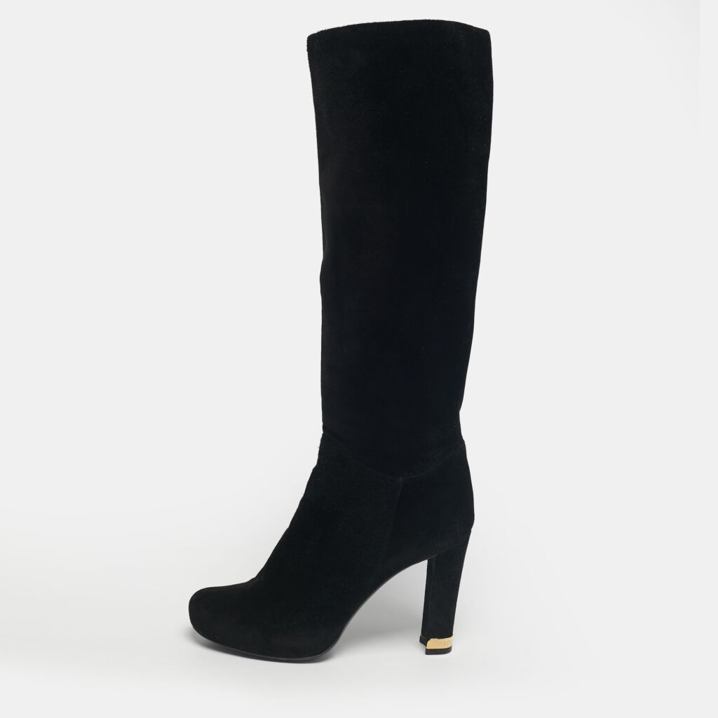 Louis Vuitton Black Suede Knee Length Boots Size 35 Louis Vuitton Black Suede Knee Length Boots Size 35