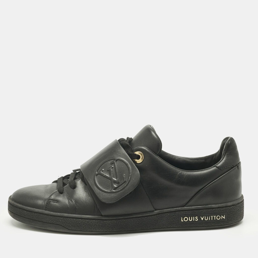 Louis Vuitton Black Leather Frontrow Low Top Sneakers Size 36.5 Louis Vuitton Black Leather Frontrow Low Top Sneakers Size 36.5