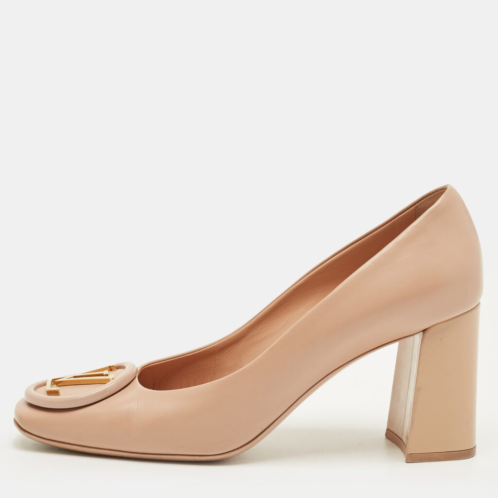Louis Vuitton Beige Leather Madeleine Pumps Size 39 Louis Vuitton Beige Leather Madeleine Pumps Size 39