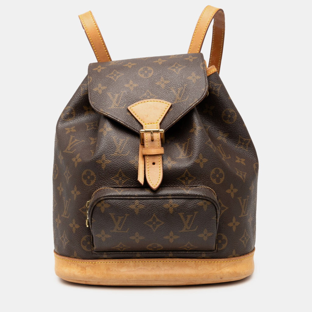 Louis Vuitton Montsouris PM Brown Monogram Canvas Backpack Louis Vuitton Montsouris PM Brown Monogram Canvas Backpack