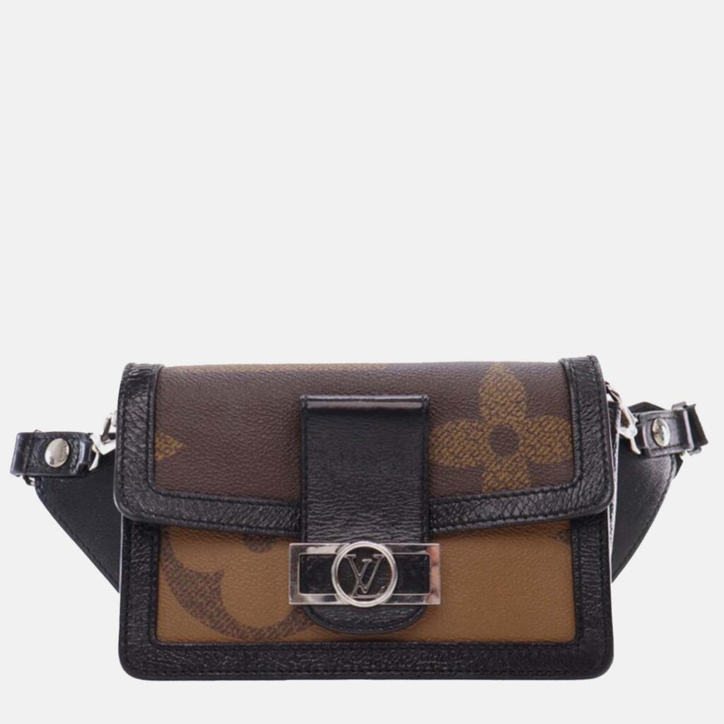 luxury-women-louis-vuitton-used-travel-p1242617-001.jpg Louis Vuitton Brown Monogram Giant Reverse Dauphine