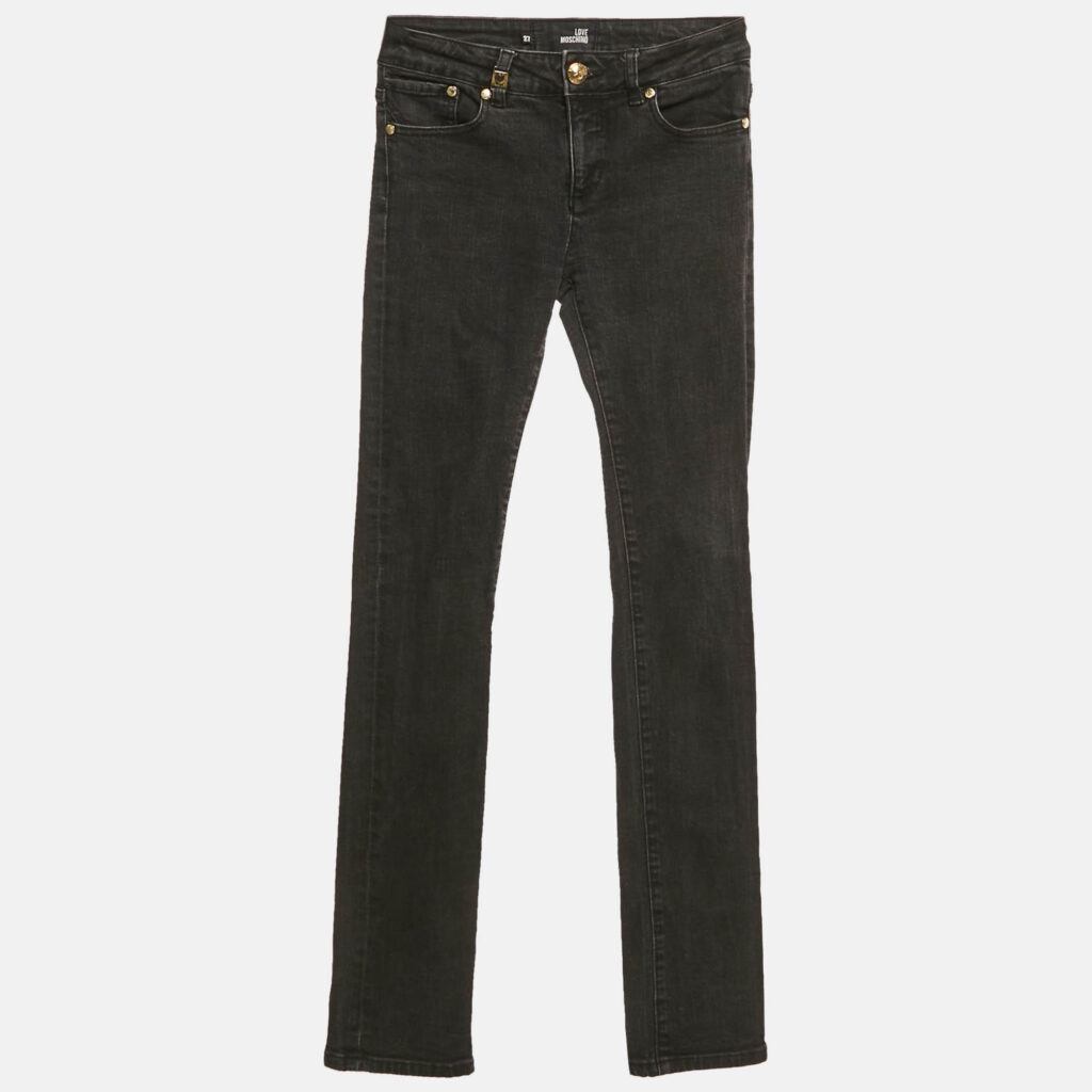 Love Moschino Grey Denim Skinny Jeans S Waist 27" Love Moschino Grey Denim Skinny Jeans S Waist 27"