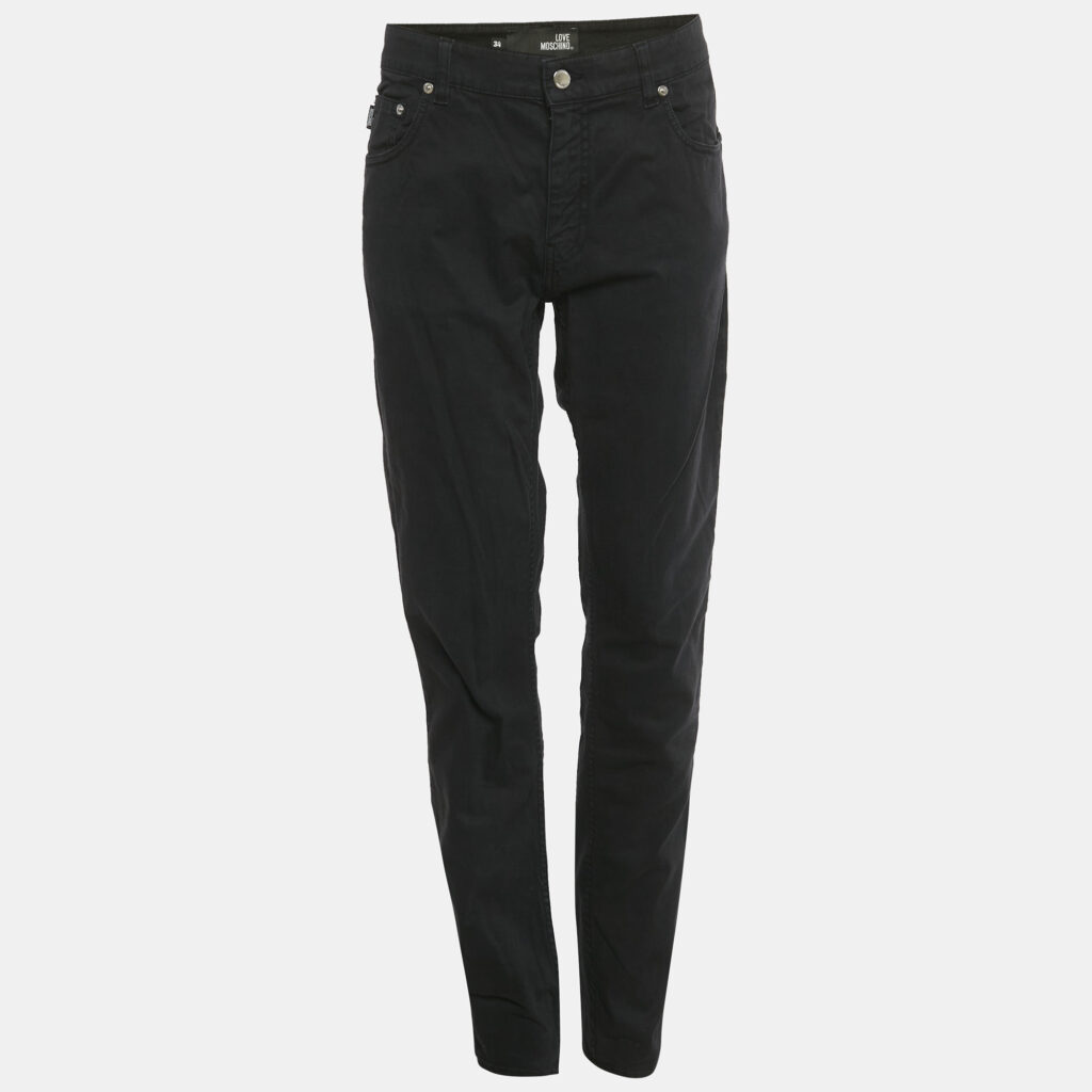 Love Moschino Black Denim Jeans XL Waist 35" Love Moschino Black Denim Jeans XL Waist 35"
