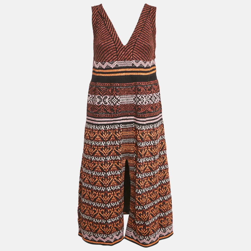 M Missoni Metallic Lurex Knit Sleeveless Dress M M Missoni Metallic Lurex Knit Sleeveless Dress M