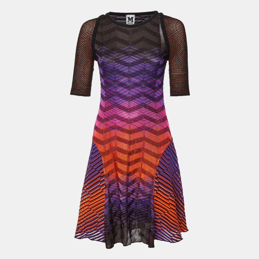 M Missoni Multicolor Pattered Jersey Midi Dress M M Missoni Multicolor Pattered Jersey Midi Dress M