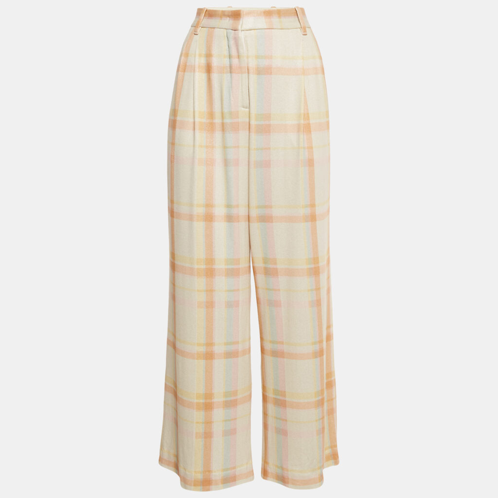 M Missoni Multicolor Checks Lurex Wide-Leg Pants M M Missoni Multicolor Checks Lurex Wide-Leg Pants M
