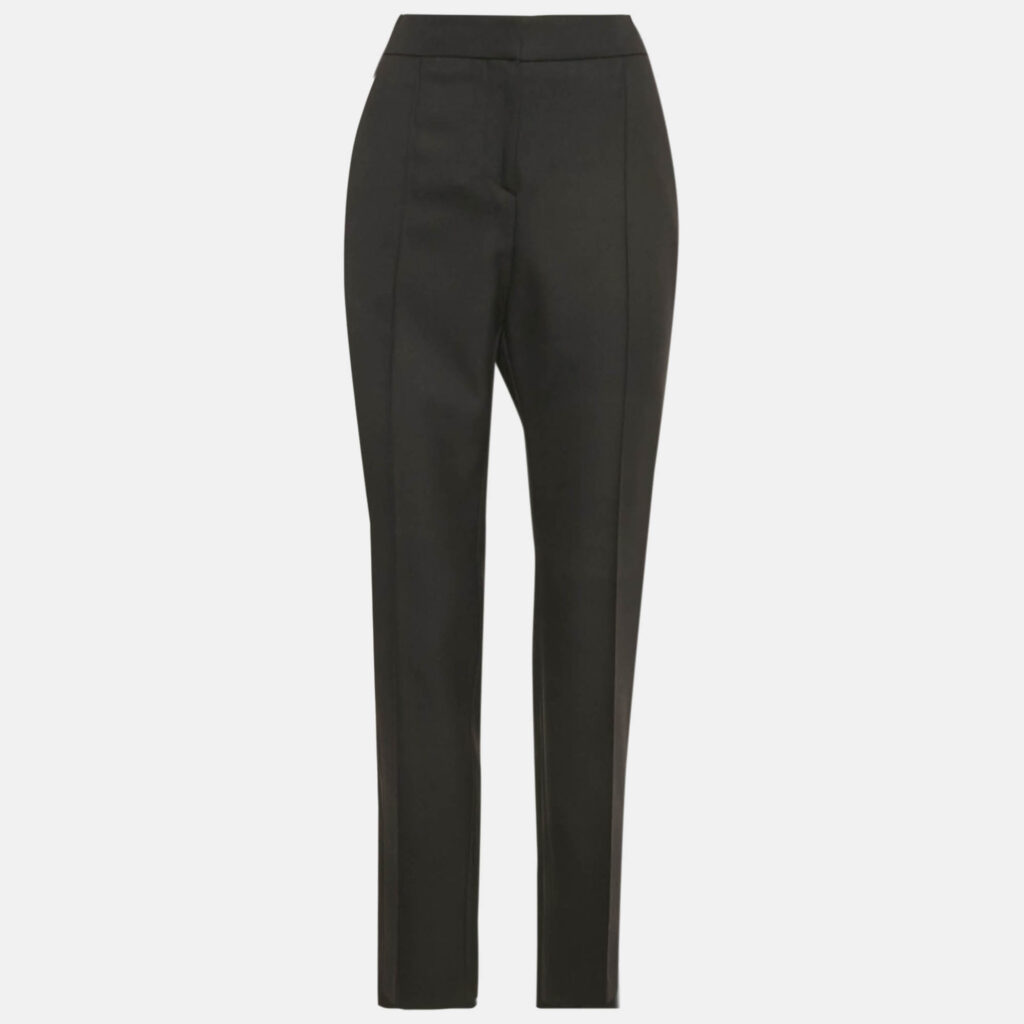 Maje Black Gabardine Tailored Trousers M Maje Black Gabardine Tailored Trousers M