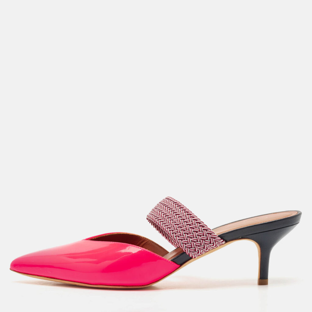 Malone Souliers x Roy Luwolt Pink Leather Slide Sandals Size 41 Malone Souliers x Roy Luwolt Pink Leather Slide Sandals Size 41