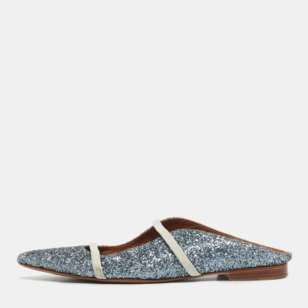 Malone Souliers Metallic Glitter Maureen Flat Size 38.5 Malone Souliers Metallic Glitter Maureen Flat Size 38.5