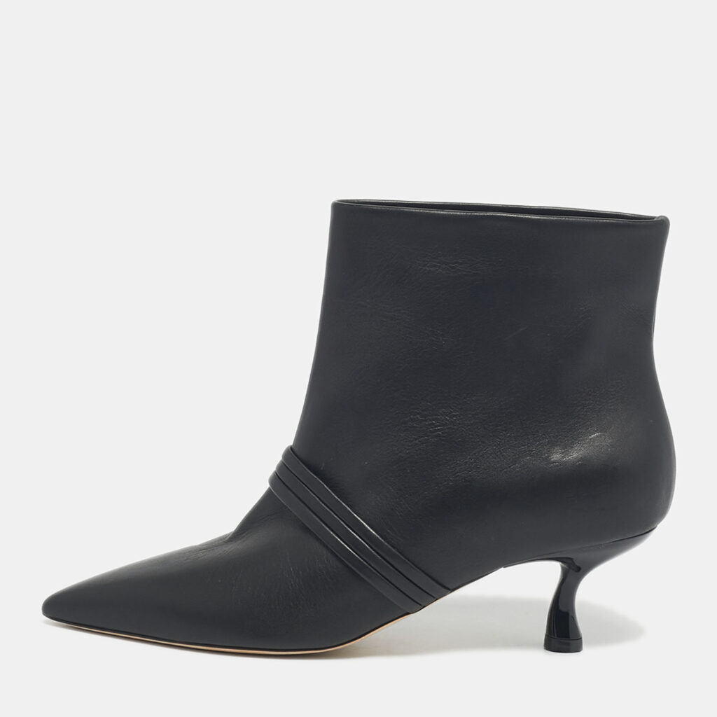 luxury-women-malone-souliers-used-shoes-p1216758-001-1.jpg Malone Souliers Black Leather Madison Ankle Length Boots Size 39