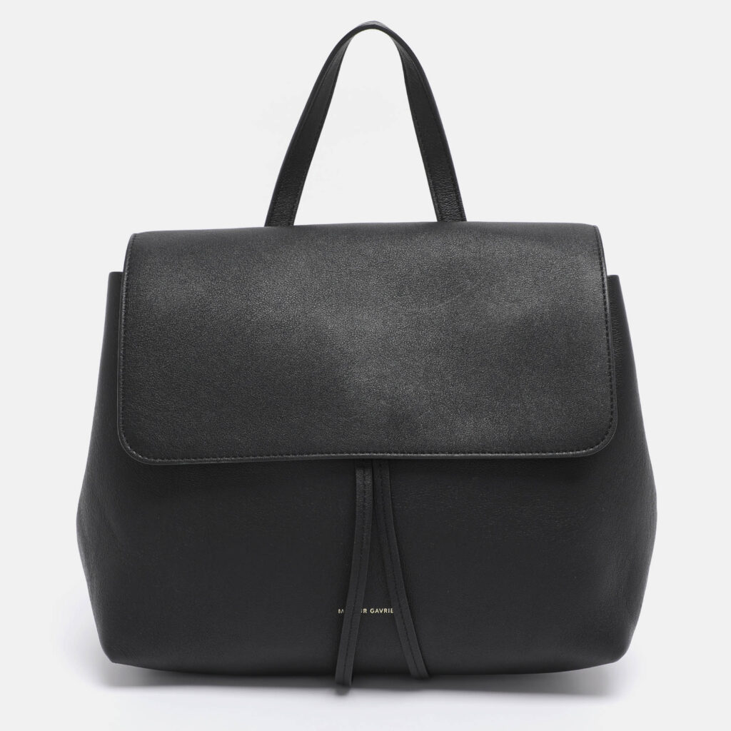 Mansur Gavriel Black Leather Lady Top Handle Bag Mansur Gavriel Black Leather Lady Top Handle Bag