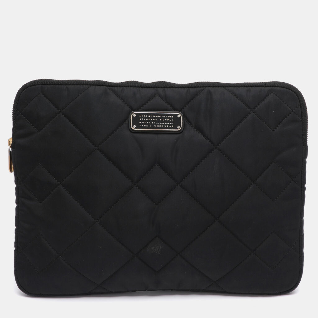 Marc by Marc Jacobs Black Quilted Nylon 13" Laptop Case Marc by Marc Jacobs Black Quilted Nylon 13" Laptop Case