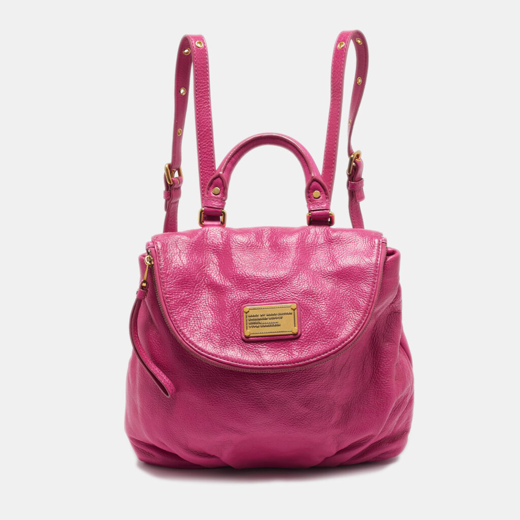 Marc by Marc Jacobs Pink Leather Classic Q Mariska Backpack Marc by Marc Jacobs Pink Leather Classic Q Mariska Backpack