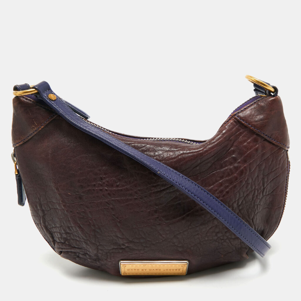Marc by Marc Jacobs Purple Leather Zip Crossbody Bag Marc by Marc Jacobs Purple Leather Zip Crossbody Bag