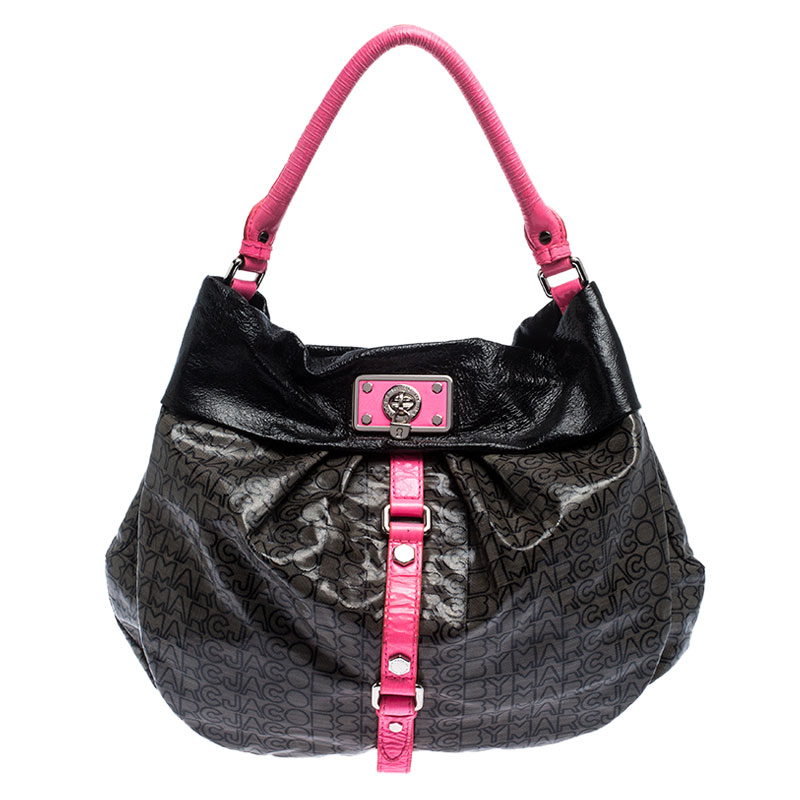 Marc By Marc Jacobs Multicolor Coated Fabric and Leather Lil Riz Hobo Marc By Marc Jacobs Multicolor Coated Fabric and Leather Lil Riz Hobo