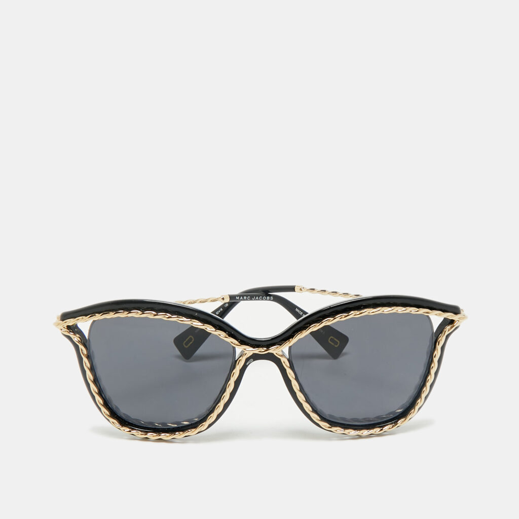 Marc Jacobs Black/Gold Marc 160/S Cat Eye Sunglasses Marc Jacobs Black/Gold Marc 160/S Cat Eye Sunglasses