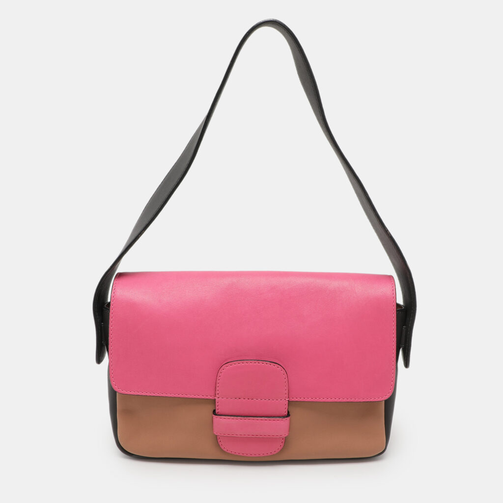 luxury-women-marc-jacobs-used-handbags-p1125374-011-1.jpg Marc Jacobs Multicolor Color Block Leather Flap Shoulder Bag