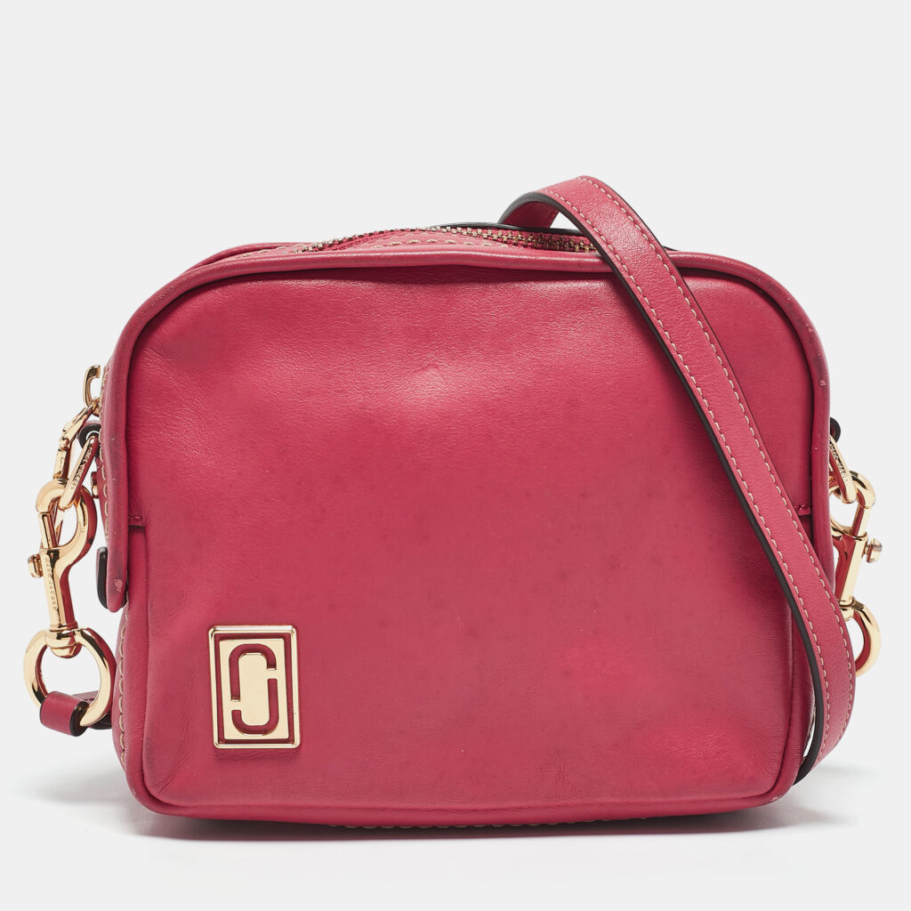 Marc Jacobs Pink Leather The Mini Squeeze Crossbody Bag