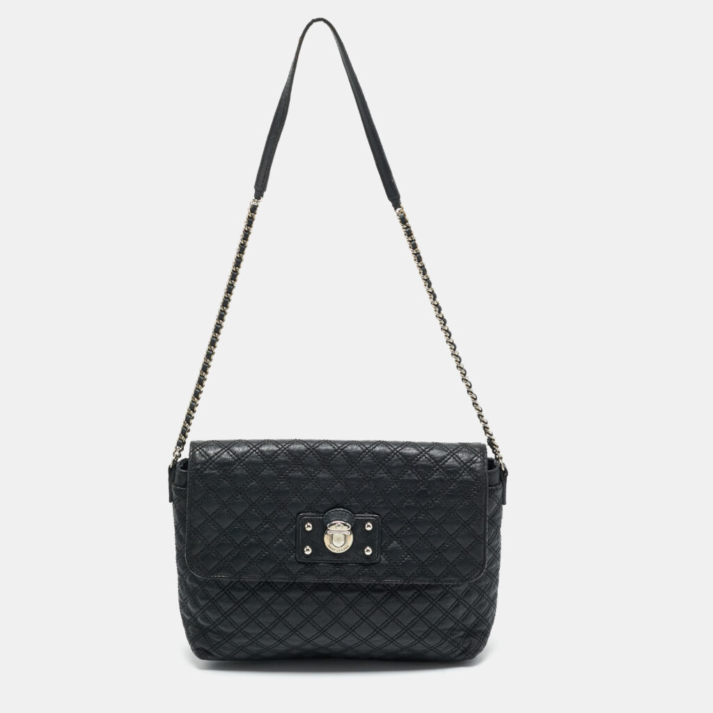 Marc Jacobs Black Quilted Leather The XL Shoulder Bag