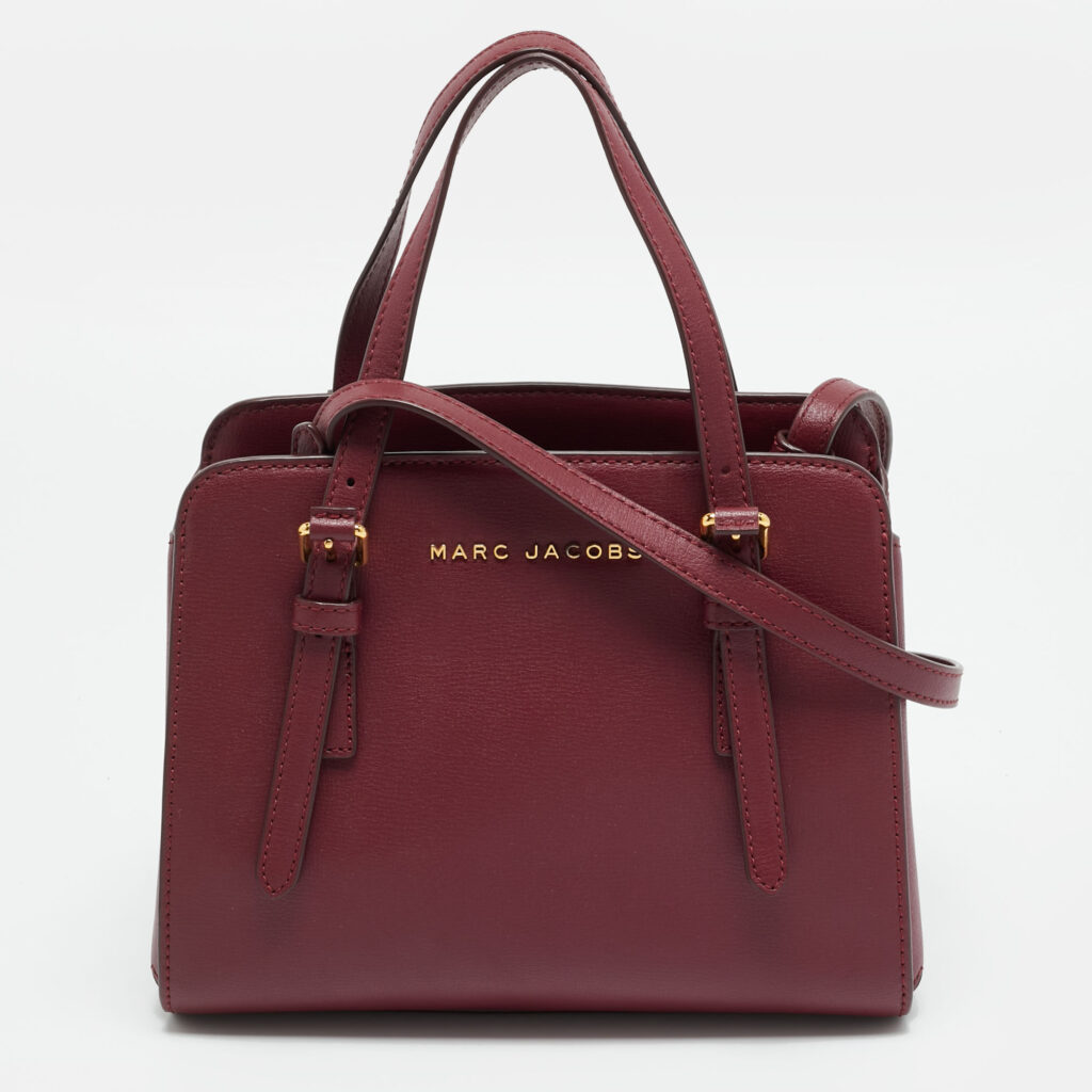 Marc Jacobs Little Big Shot Burgundy Leather Satchel