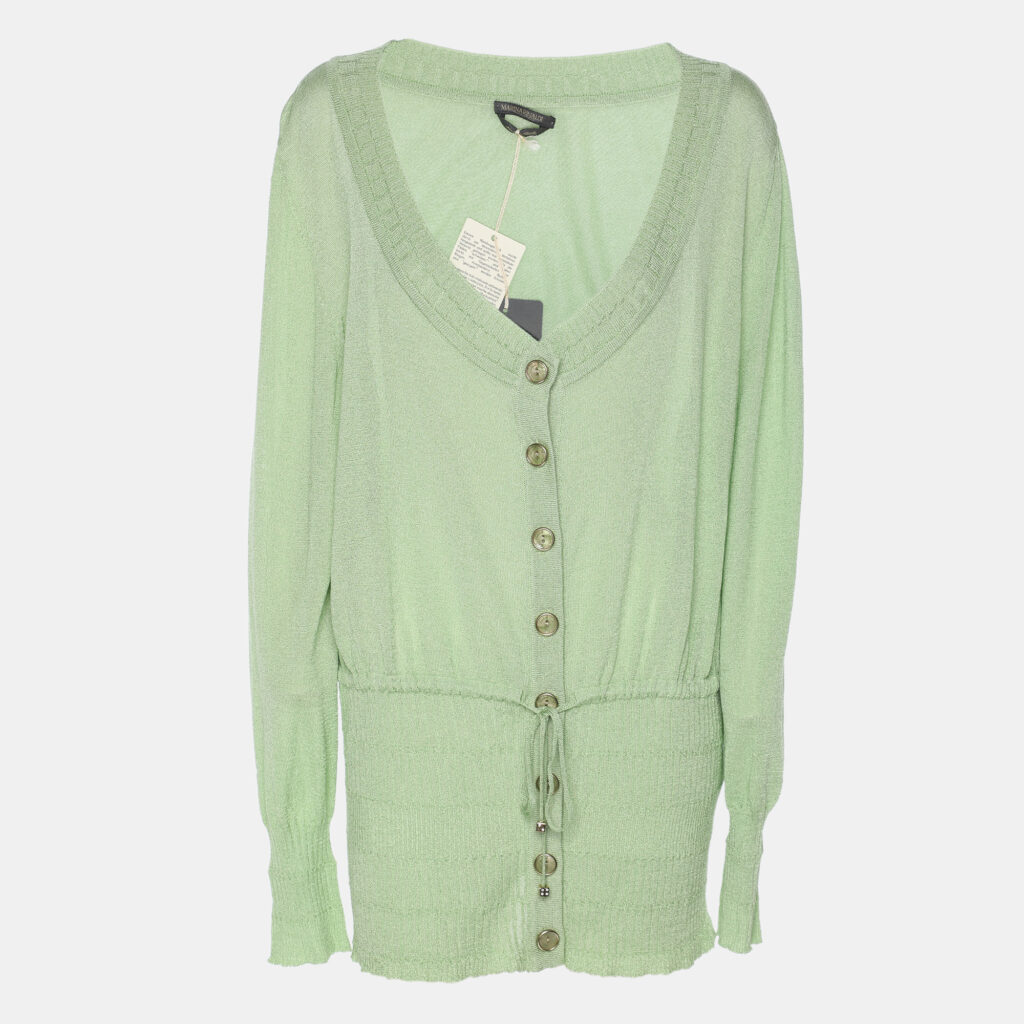 Marina Rinaldi Green Stretch Knit Cardigan XL Marina Rinaldi Green Stretch Knit Cardigan XL