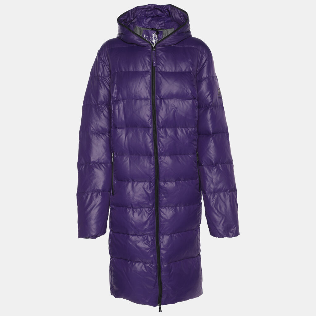 Marina Sport by Marina Rinaldi Purple Nylon Puffed Jacket L