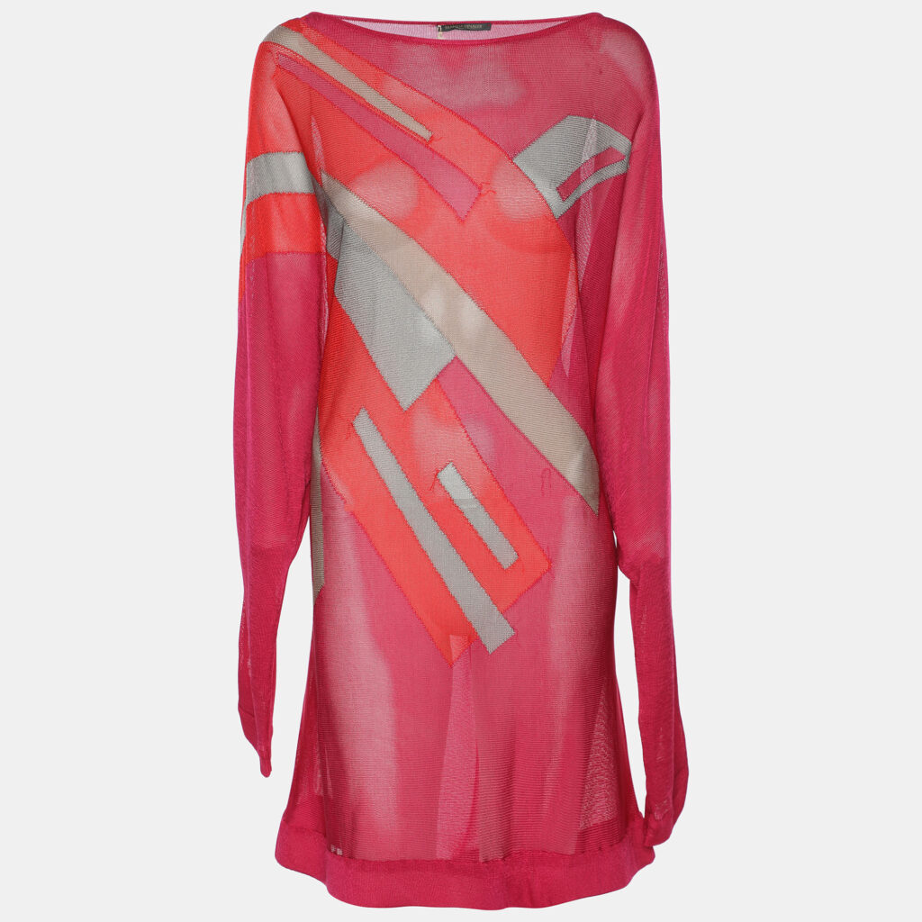 Marina Rinaldi Multicolor Knit Full Sleeve Sweater L Marina Rinaldi Multicolor Knit Full Sleeve Sweater L