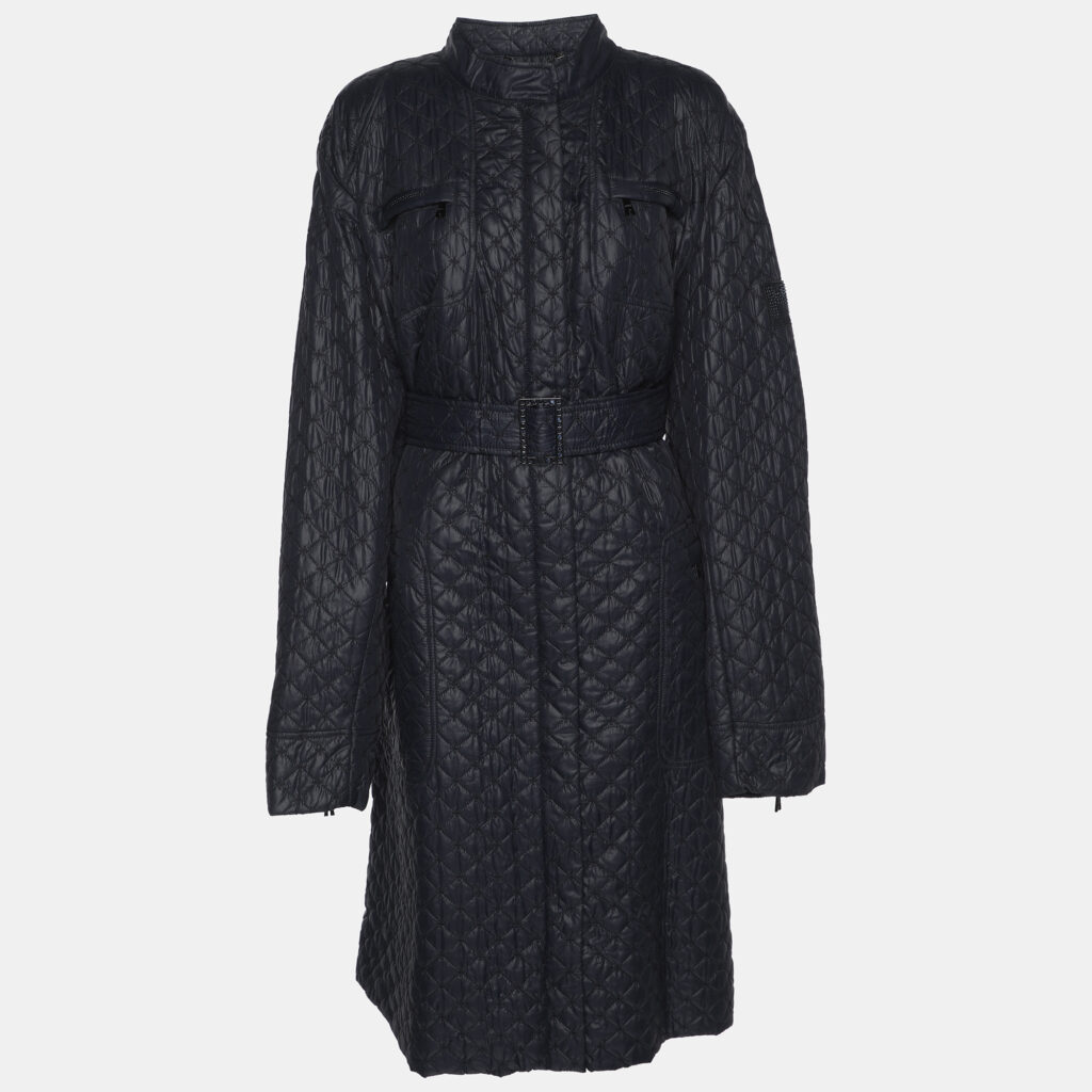Marina Sport by Marina Rinaldi Navy Blue Quilted Coat L Marina Sport by Marina Rinaldi Navy Blue Quilted Coat L