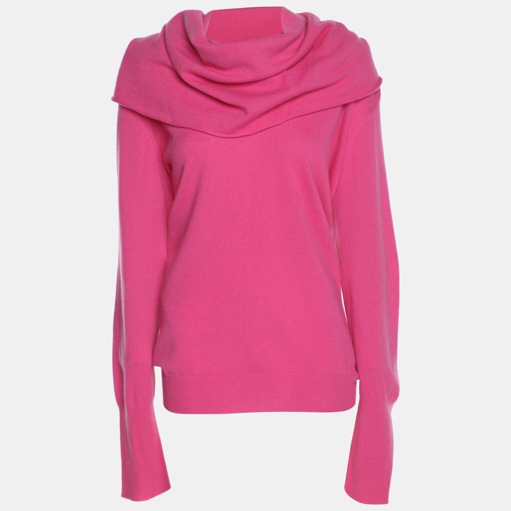 Marina Rinaldi Pink Knit Full Sleeve Sweater L Marina Rinaldi Pink Knit Full Sleeve Sweater L