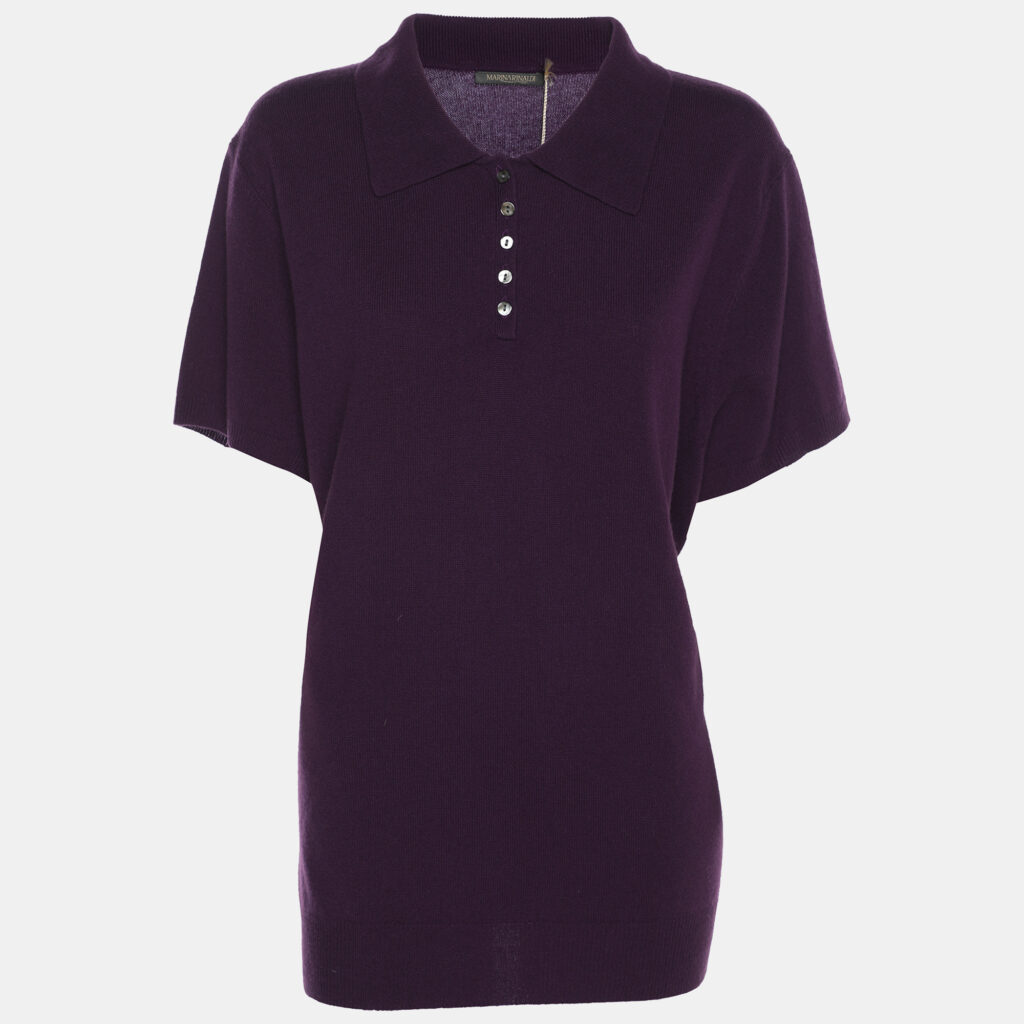 Marina Rinaldi Purple Stretch Knit Short Sleeve Sweatshirt L Marina Rinaldi Purple Stretch Knit Short Sleeve Sweatshirt L