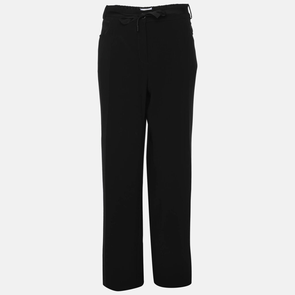 Voyage by Marina Rinaldi Black Crepe Pants L