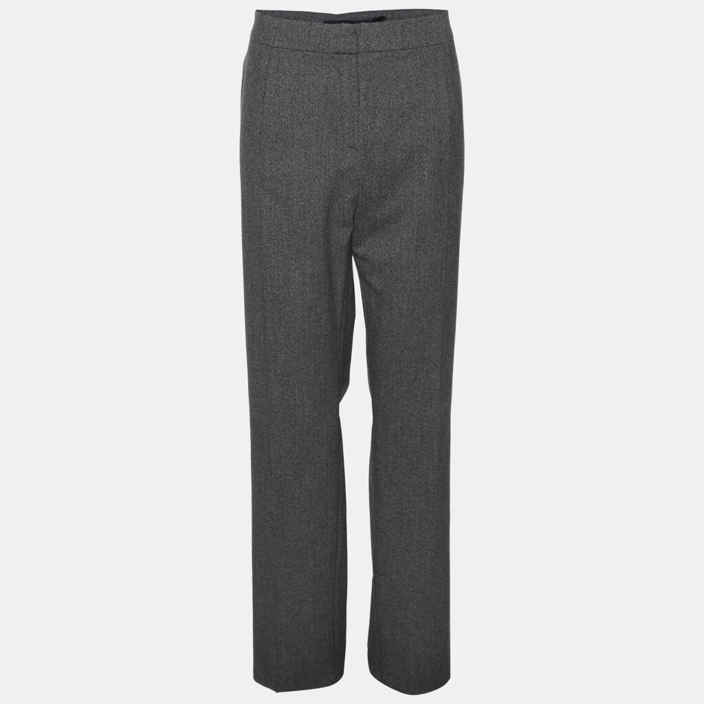 Marina Sport by Marina Rinaldi Grey Wool Blend Trousers L