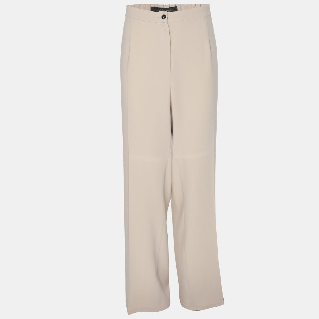 Marina Rinaldi Beige Crepe Trousers L