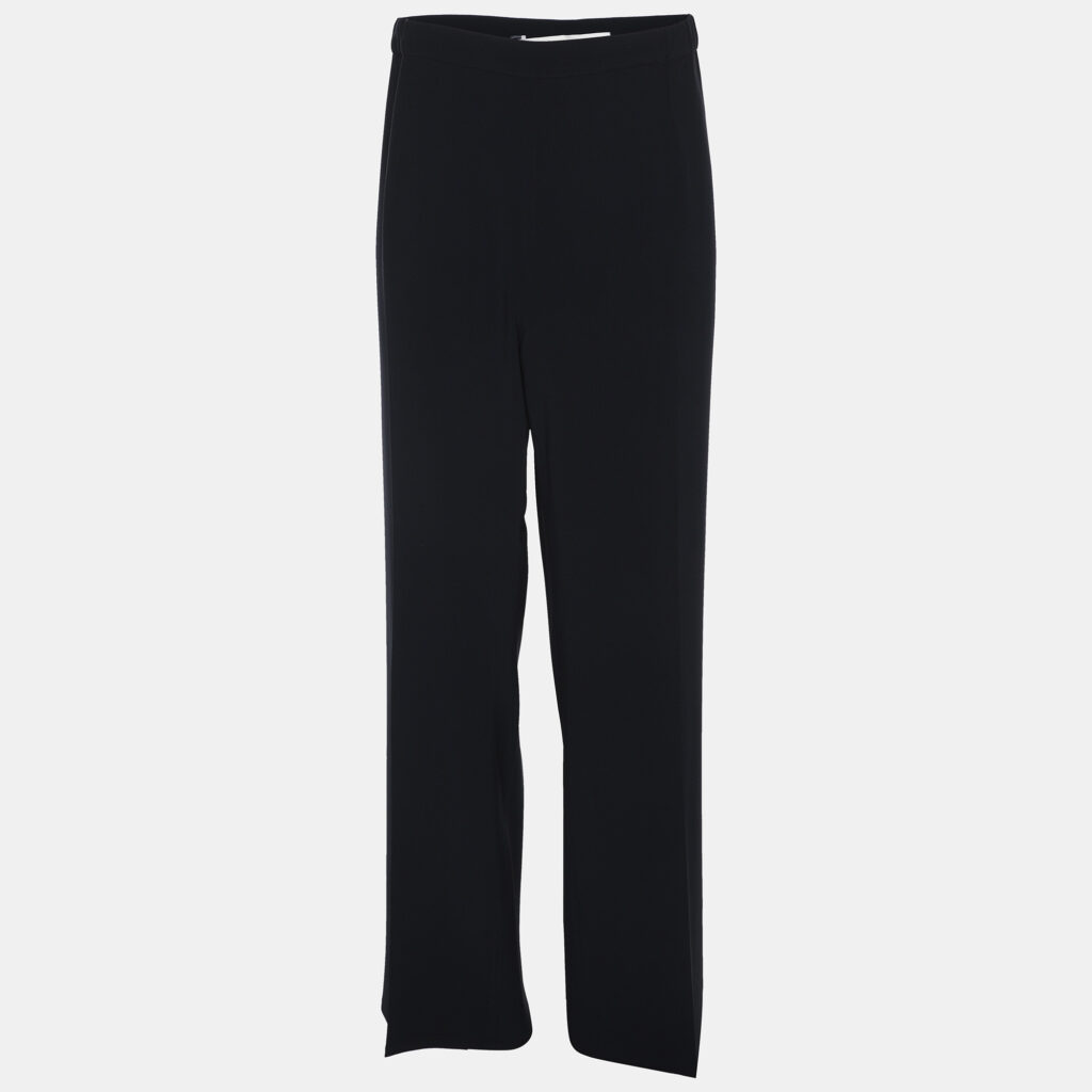 Marina Rinaldi Navy Blue Crepe Trousers L