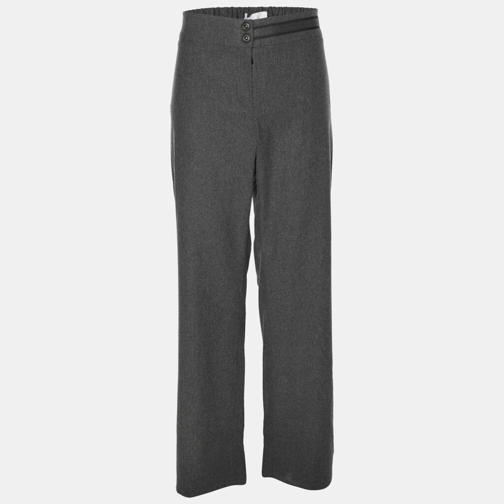 Voyage by Marina Rinaldi Grey Wool Blend Trousers L