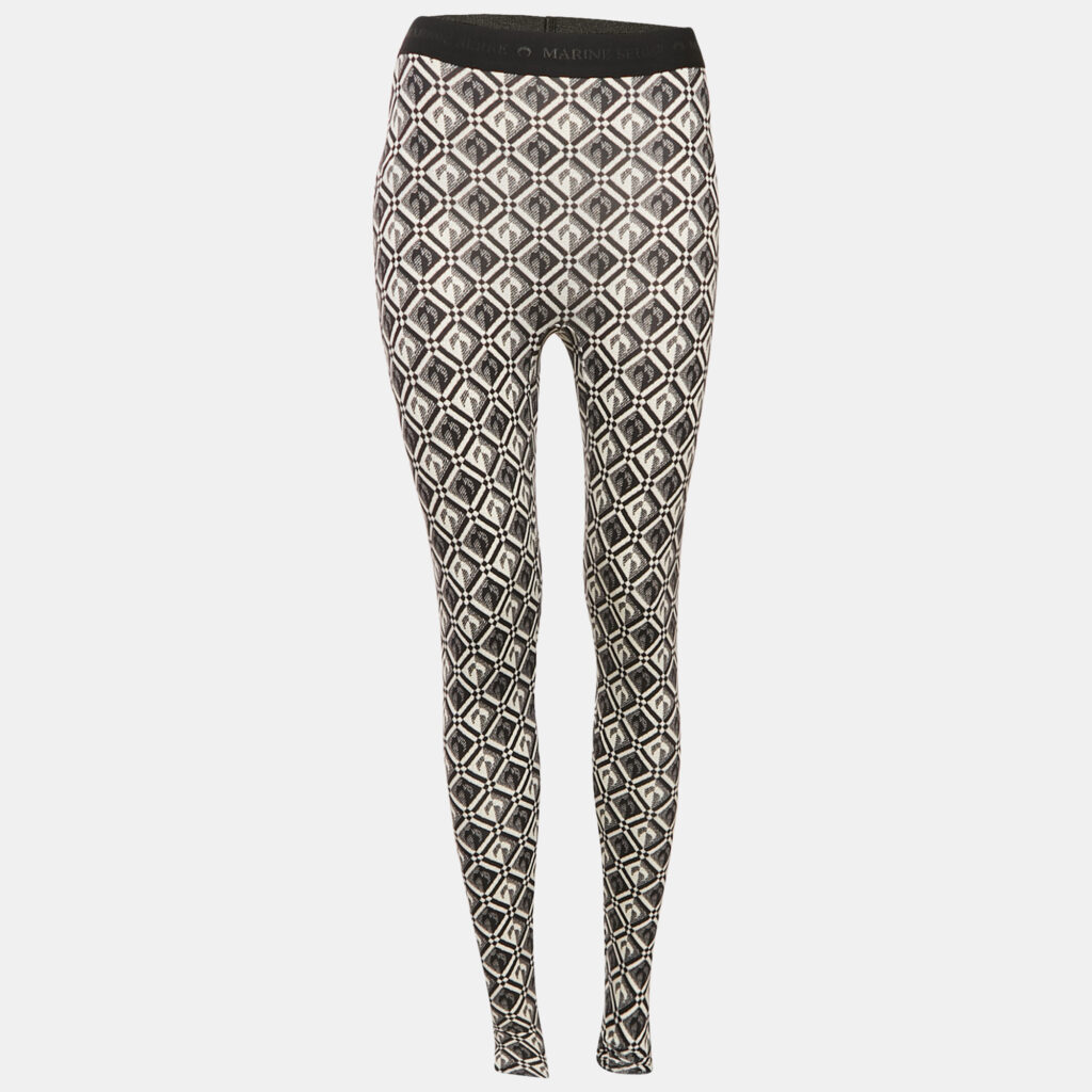 Marine Serre Monochrome Moon Diamond Jersey Fuseax Leggings S Marine Serre Monochrome Moon Diamond Jersey Fuseax Leggings S