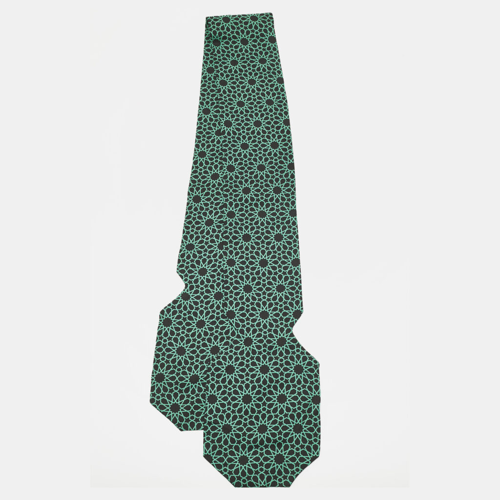 Marni Green Printed Silk Tie Marni Green Printed Silk Tie