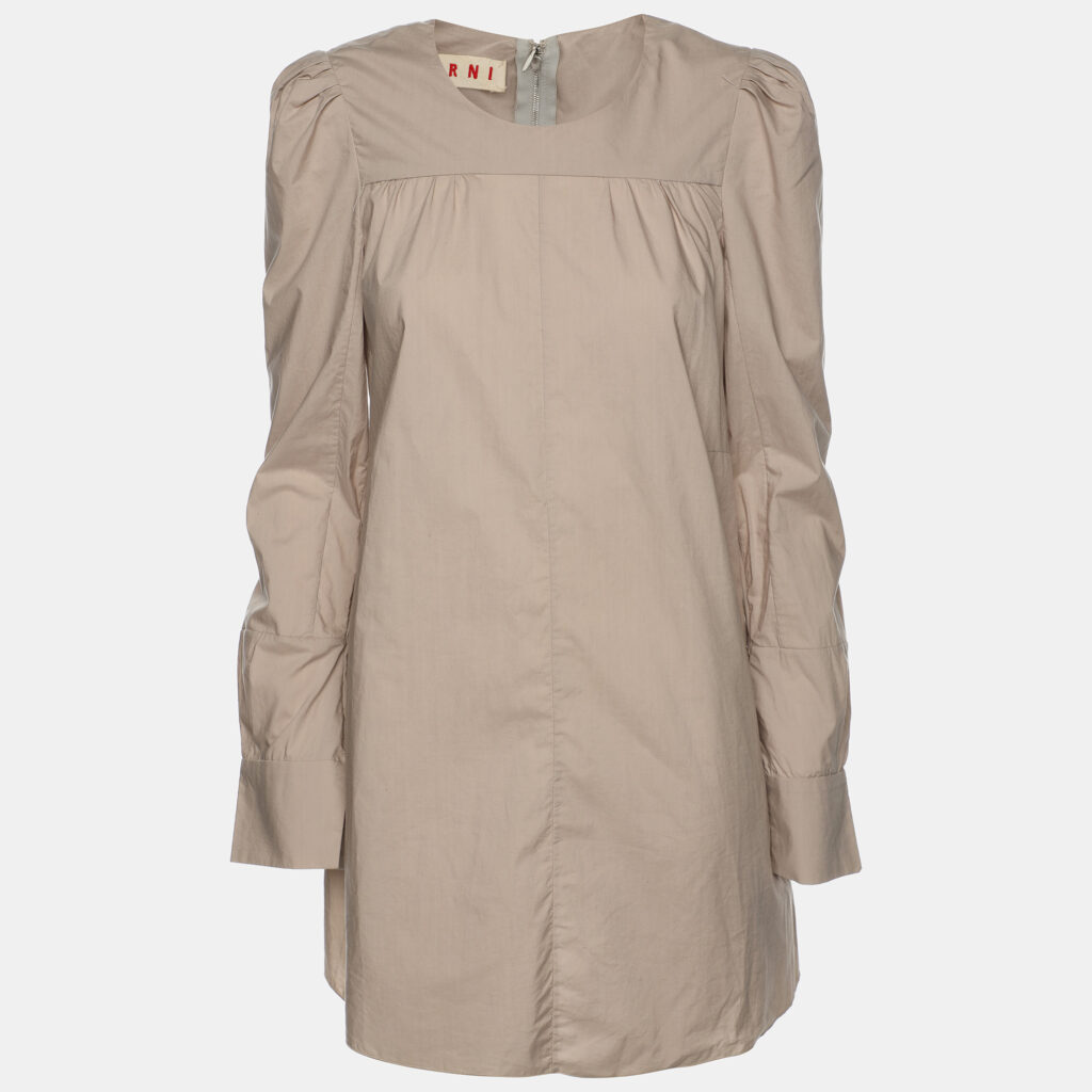 Marni Grey Cotton Full Sleeve Top S Marni Grey Cotton Full Sleeve Top S