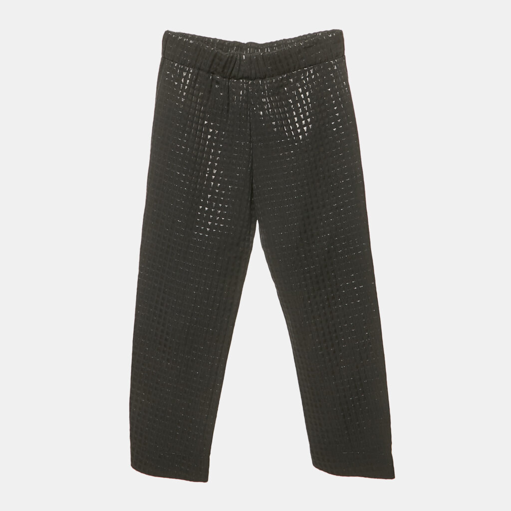 Marni Black Checks Lurex Trousers M Marni Black Checks Lurex Trousers M