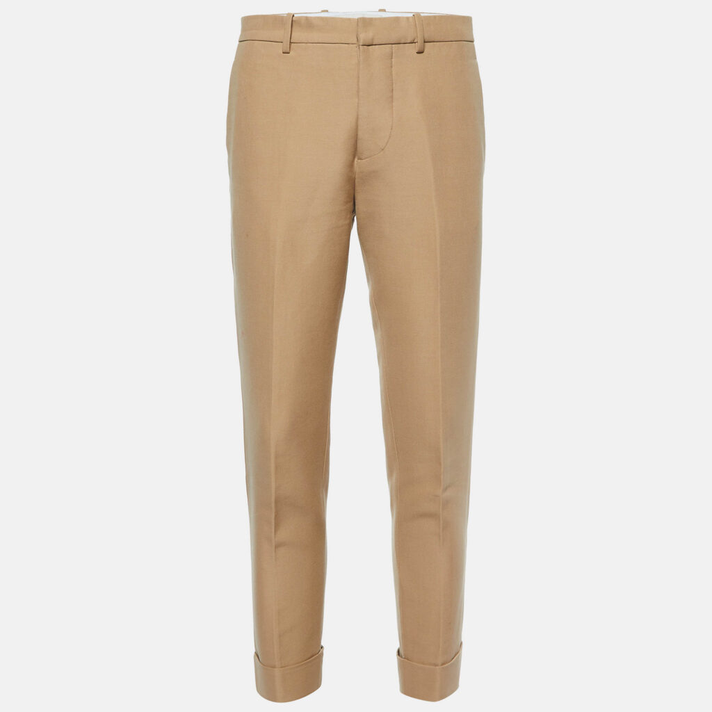 Marni Beige Cotton Tailored Trousers S Marni Beige Cotton Tailored Trousers S