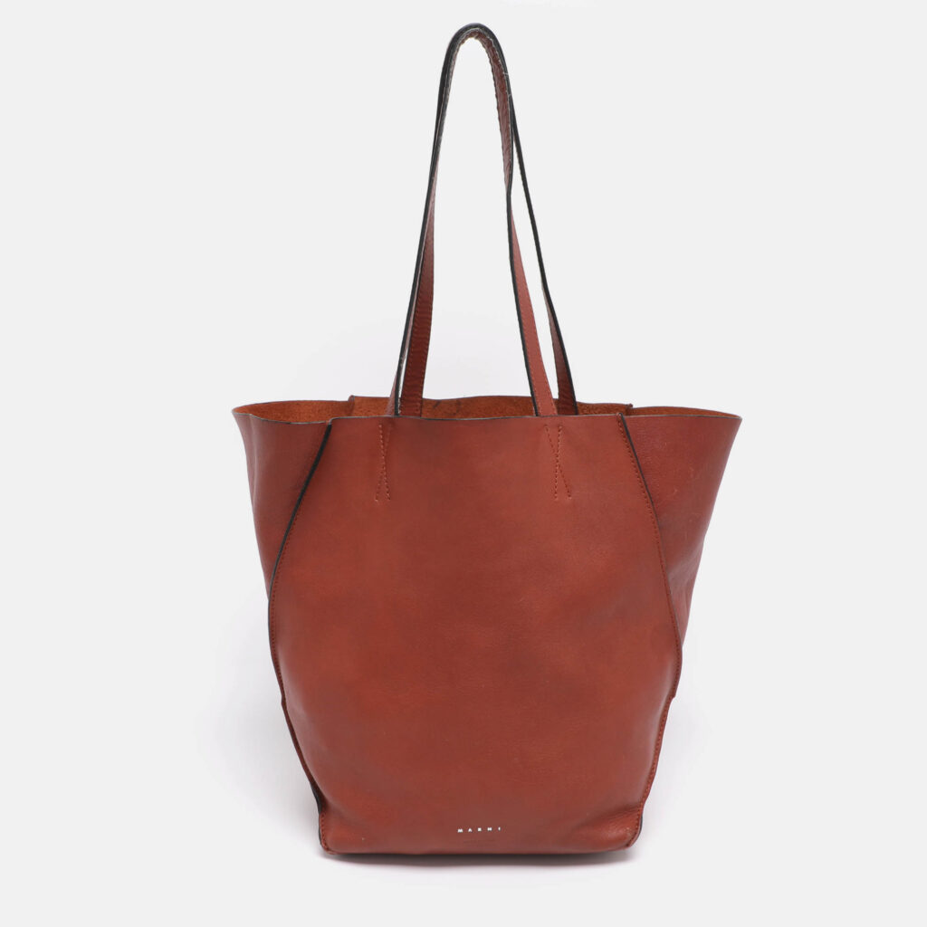 Marni Brown Leather Tote Marni Brown Leather Tote