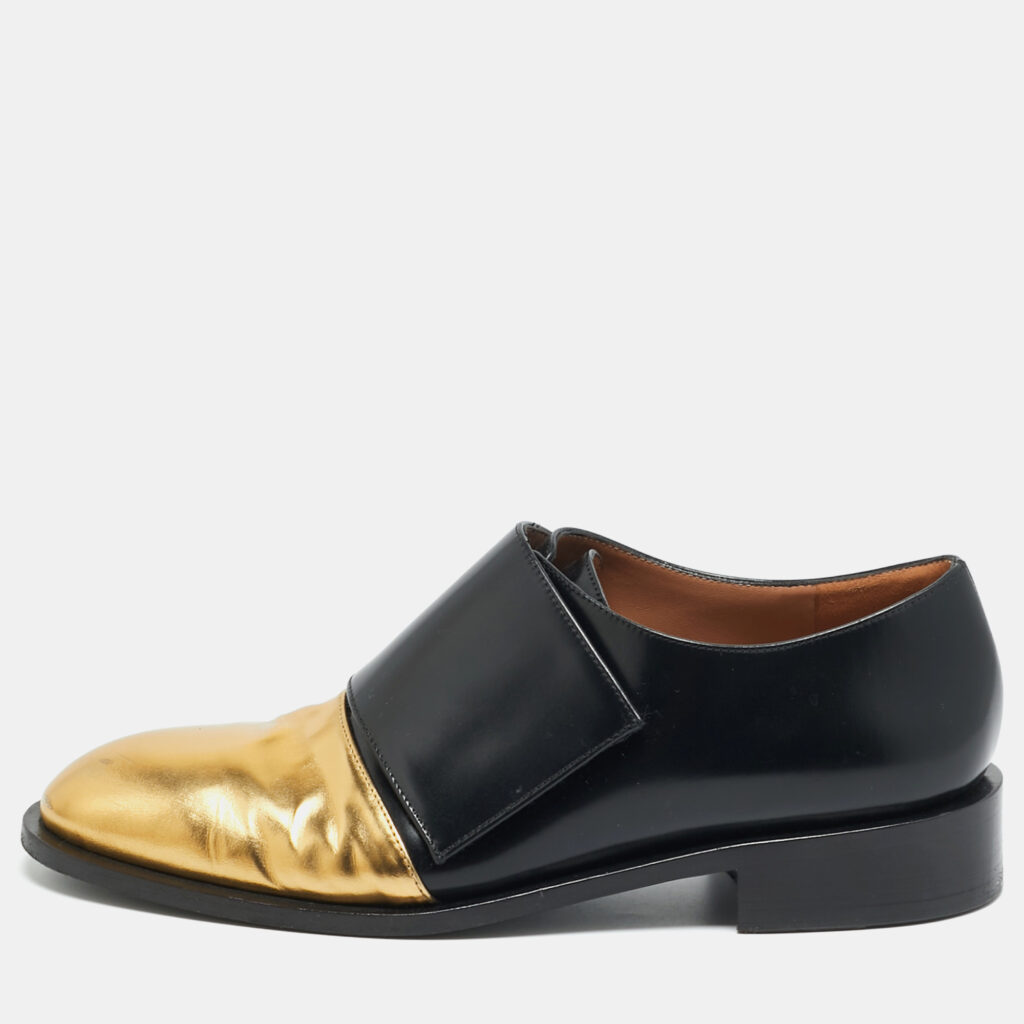 Marni Trunk Size 39.5 Black Leather Oxfords