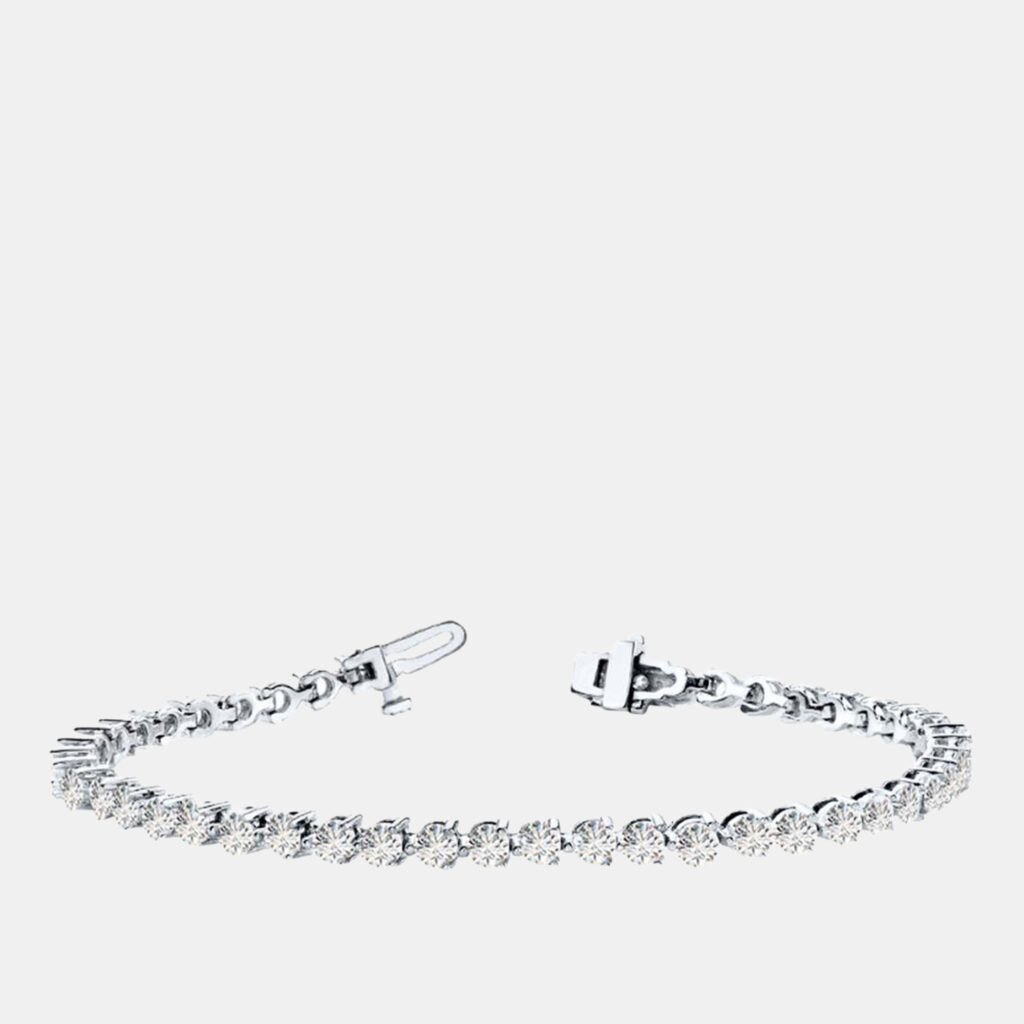 5.00 cts Lab Grown Diamond 14K White Gold 3-Prong 7" Tennis Bracelet 5.00 cts Lab Grown Diamond 14K White Gold 3-Prong 7" Tennis Bracelet