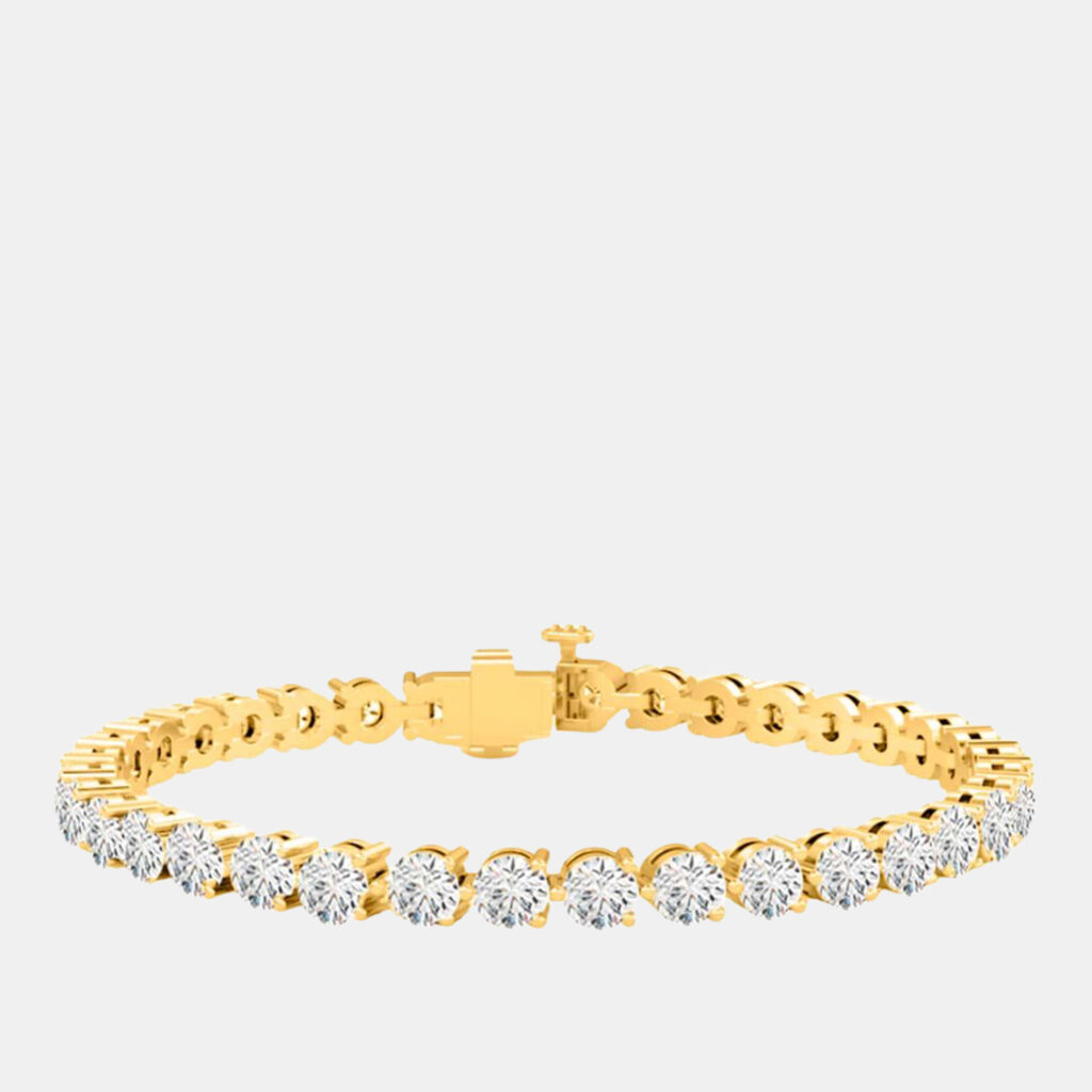 6.00cts Lab Grown Diamond 14K White Gold 3-Prong tennis Bracelet 6.00cts Lab Grown Diamond 14K White Gold 3-Prong tennis Bracelet