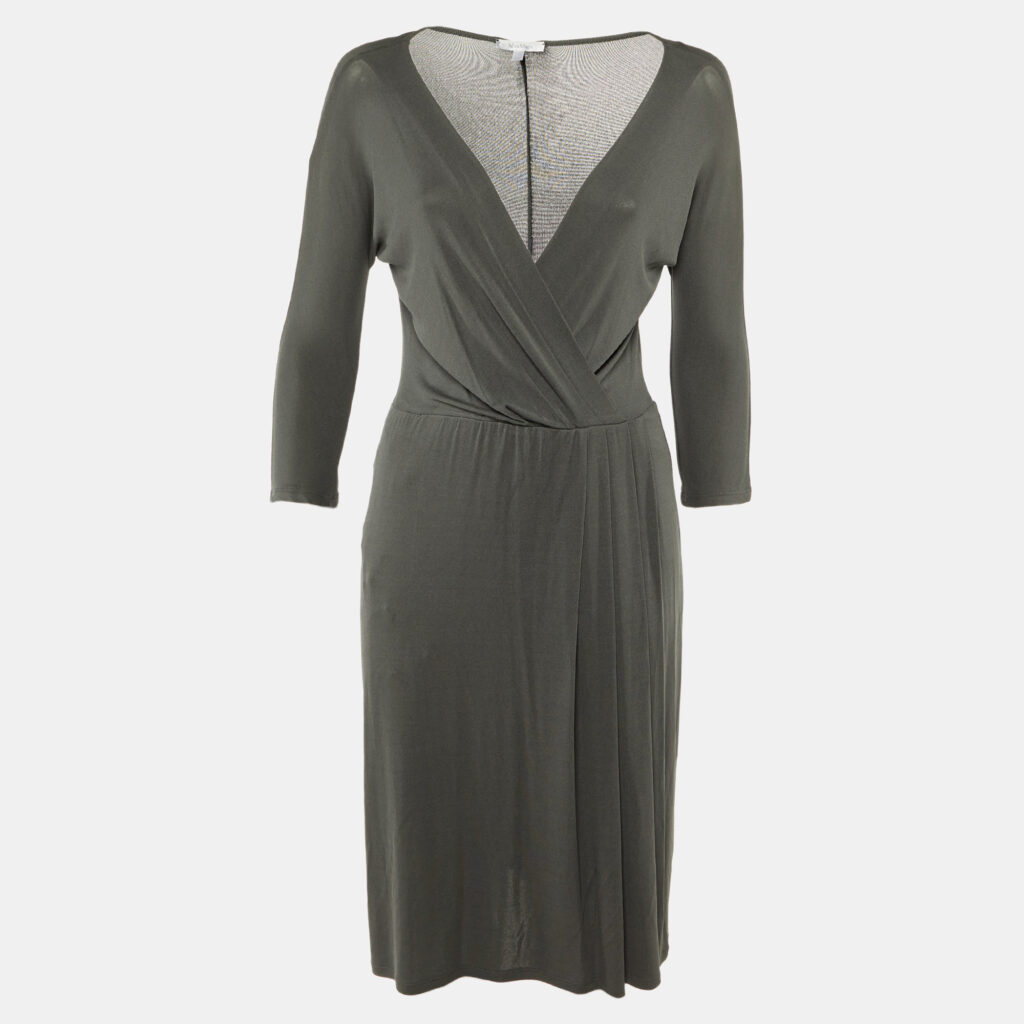 Max Mara Grey Jersey Midi Dress M Max Mara Grey Jersey Midi Dress M