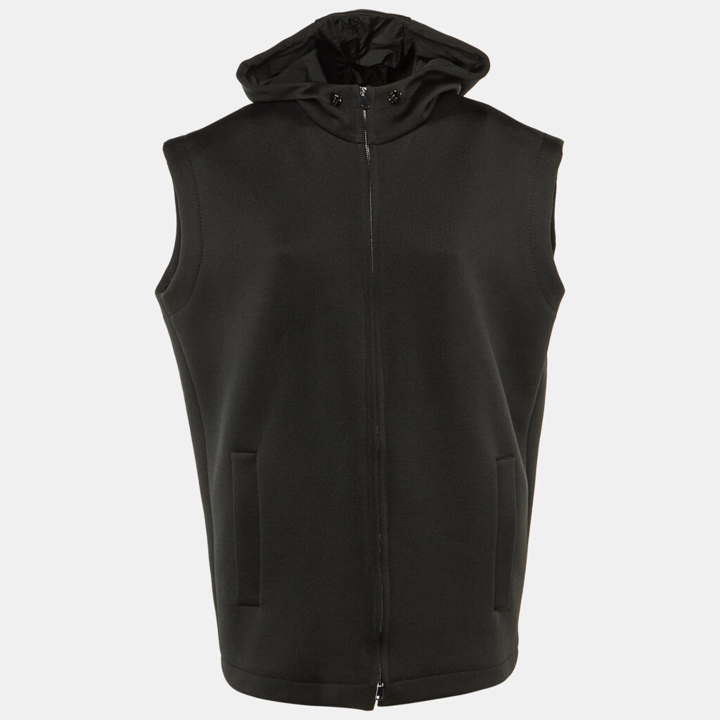 luxury-women-max-mara-used-clothes-p1240770-004-1.jpg Max Mara Black Jersey Solista Hooded Vest M