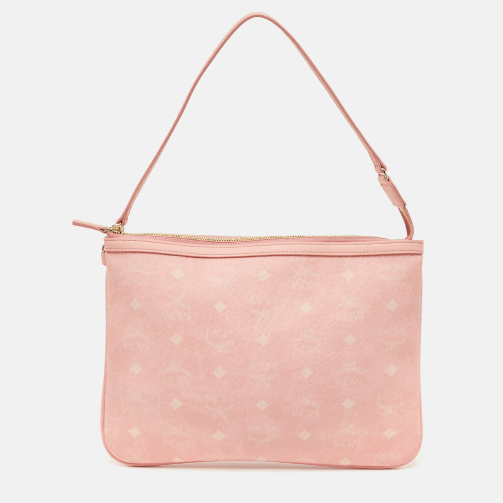 MCM Pink Visetos Coated Canvas Liz Pouch MCM Pink Visetos Coated Canvas Liz Pouch